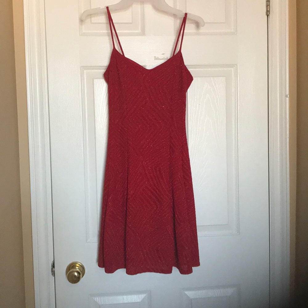 Short red dress